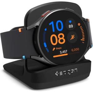 Spigen S352 Designed for Galaxy Watch FE, 4, 4 Classic, 3, Active Stand – Black(Black)