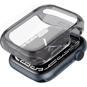 Spigen Ultra Hybrid Designed for Apple Watch Case with Full Coverage Screen Protector for Series 9/8/7 45mm – Crystal Clear(Space Crystal)