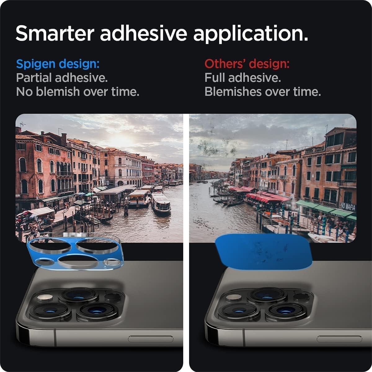 imageSpigen Camera Lens Screen Protector GlasTR Optik Designed for iPhone 13 Pro Max 2021 iPhone 13 Pro 2021 Clear 2 PackClear