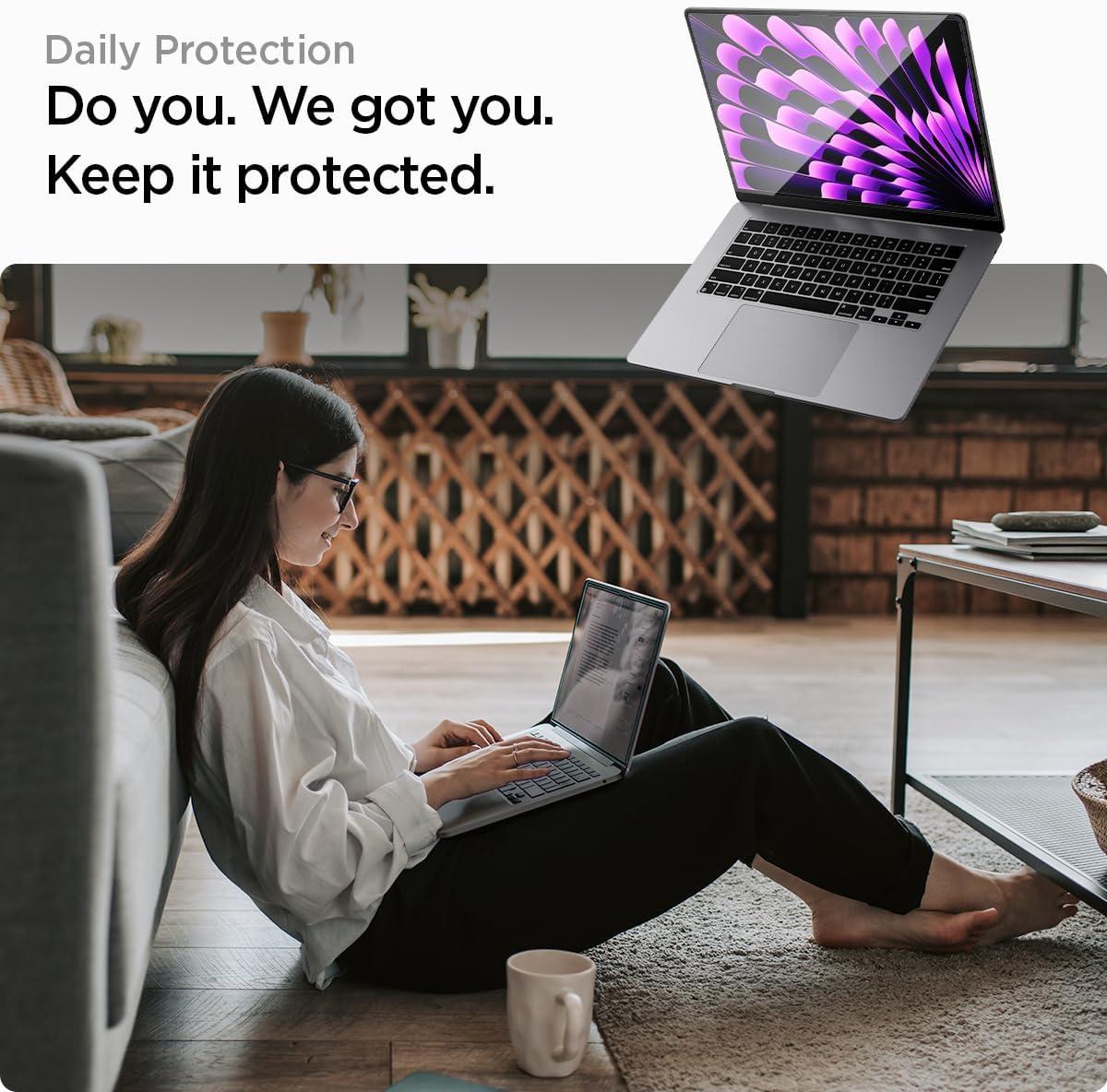 imageSpigen MacBook Air 15 Thin Fit Crystal Clear amp Apple MacBook Air 15 GlastRSlim1P