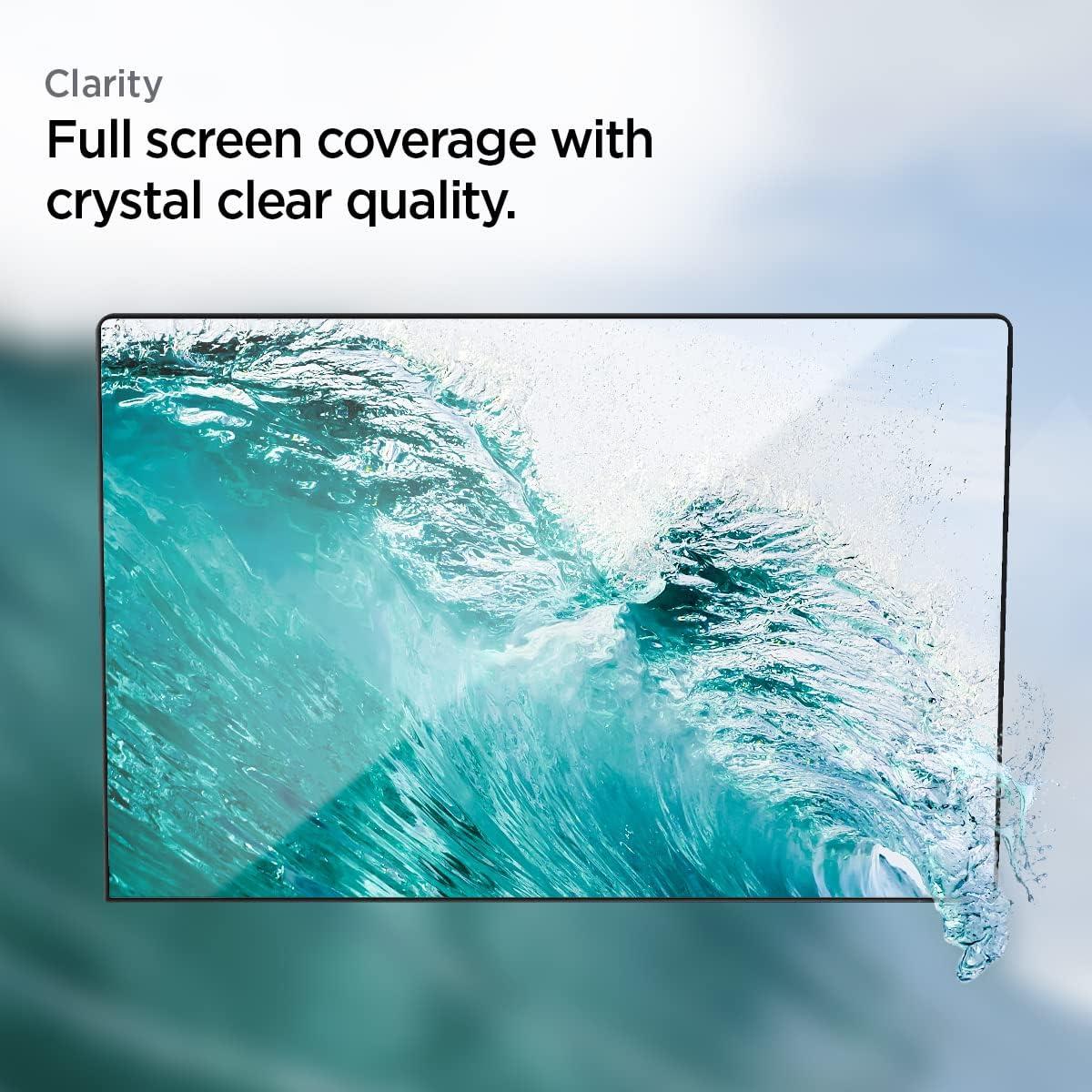 imageSpigen MacBook Pro 14 Thin Fit Crystal Clear amp MacP14 GlastR Slim FCBlackTape1P