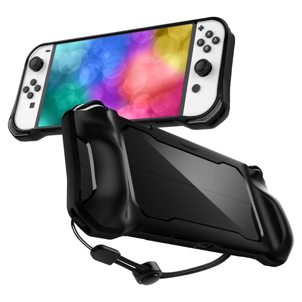 imageSpigen Rugged Armor Designed for Nintendo Switch 2 Case 2025 Protective Handheld Case with Ergonomic Grip and Strap Not Compatible with Switch Dock Matte Black 2025 Protective Ergonomic Grip Strap Matte BlackMatte Black
