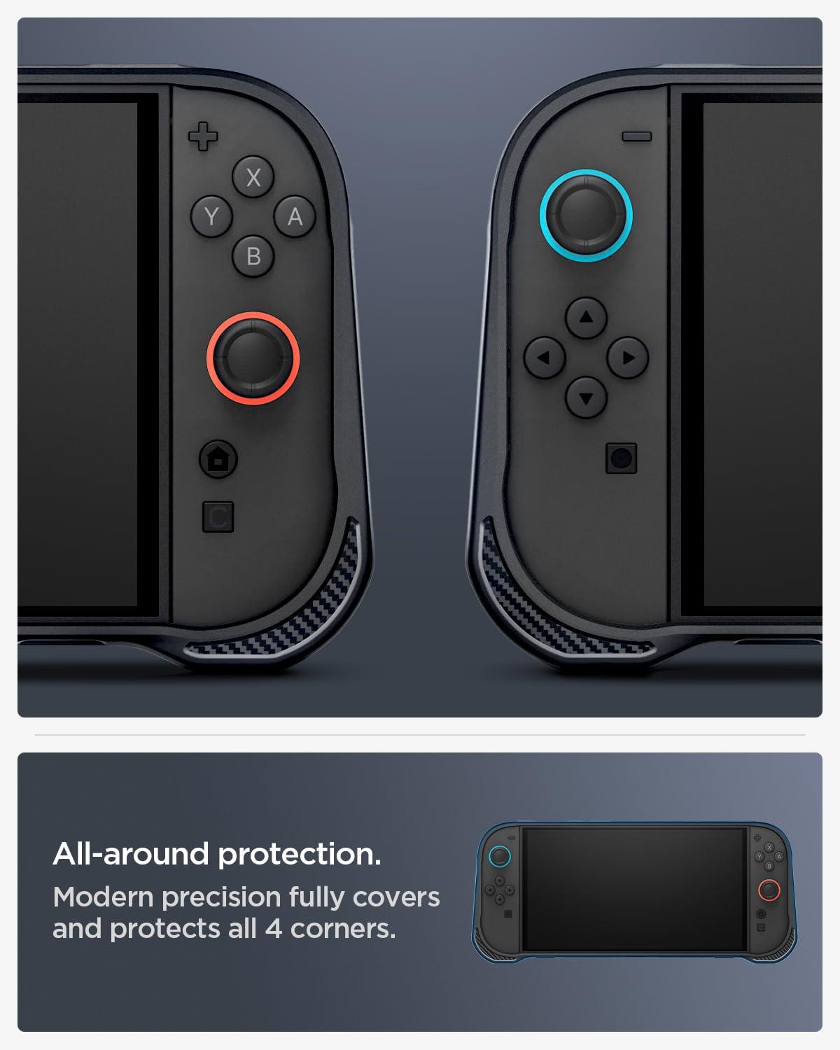 imageSpigen Rugged Armor Designed for Nintendo Switch 2 Case 2025 Protective Handheld Case with Ergonomic Grip and Strap Not Compatible with Switch Dock Matte Black 2025 Protective Ergonomic Grip Strap Matte BlackMatte Black