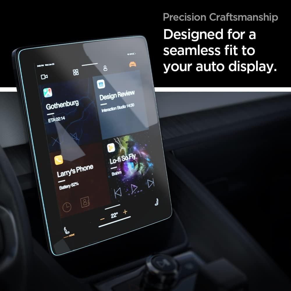 imageSpigen Tempered Glass Screen Protector GlasTR EZ FIT designed for Polestar 2 202120222023202420252026 112 inch Dashboard Touchscreen MatteAnti Finger Print
