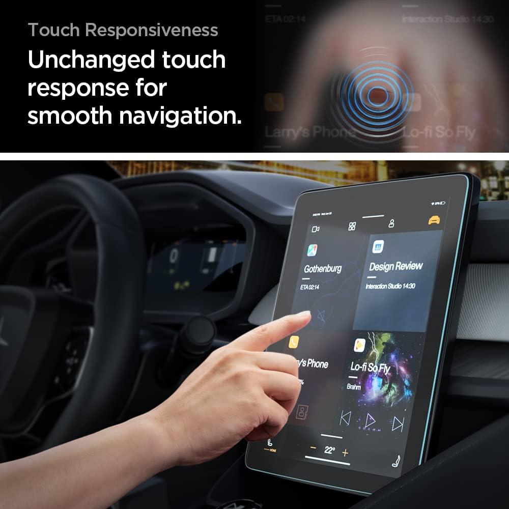 imageSpigen Tempered Glass Screen Protector GlasTR EZ FIT designed for Polestar 2 202120222023202420252026 112 inch Dashboard Touchscreen MatteAnti Finger Print