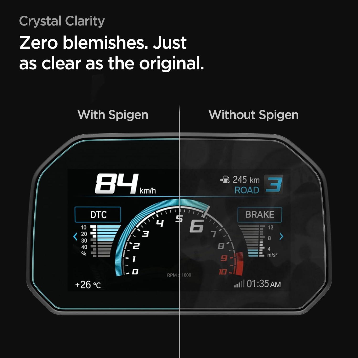 imageSpigen Tempered Glass Screen Protector GlasTR Slim designed for BMW R1250GS 20182026 65 inch instrument cluster Crystal Clear