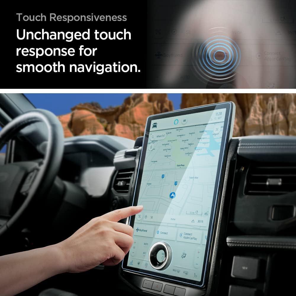 imageSpigen Tempered Glass Screen Protector GlasTR Slim designed for Ford F150 Ford F150 Lightning Ford Expedition 12 inch Dashboard Touchscreen155