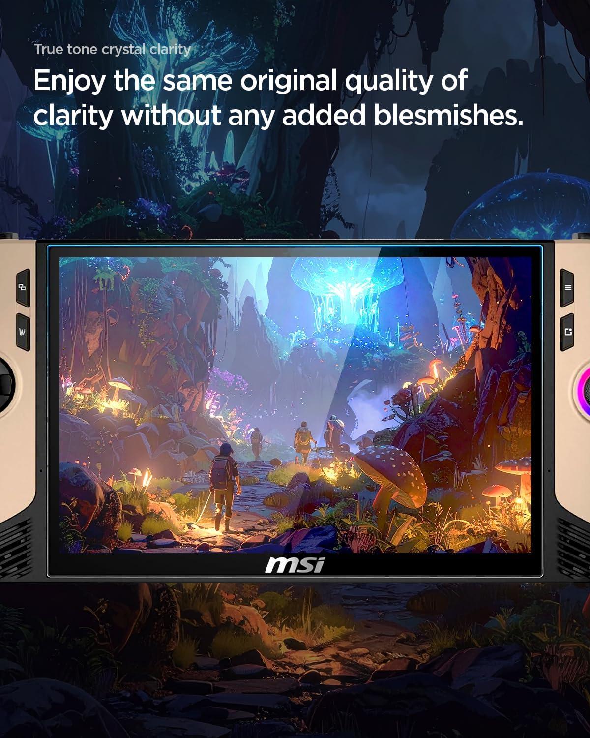 imageSpigen Tempered Glass Screen Protector GlasTR Slim designed for MSI Claw 8 Ai 2 Pack