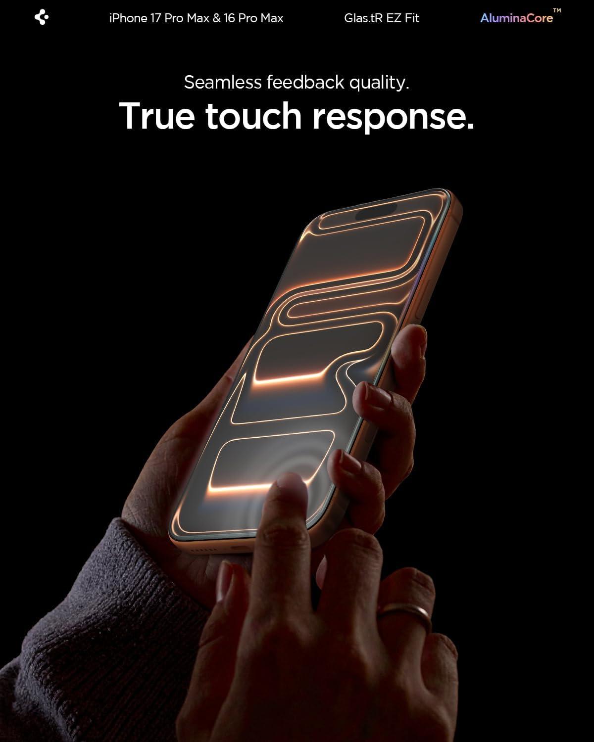 imageSpigen Tempered Glass Screen Protector designed for iPhone 14 PlusiPhone 13 Pro Max 2 PackiPhone 17 Pro Max iPhone 16 Pro Max