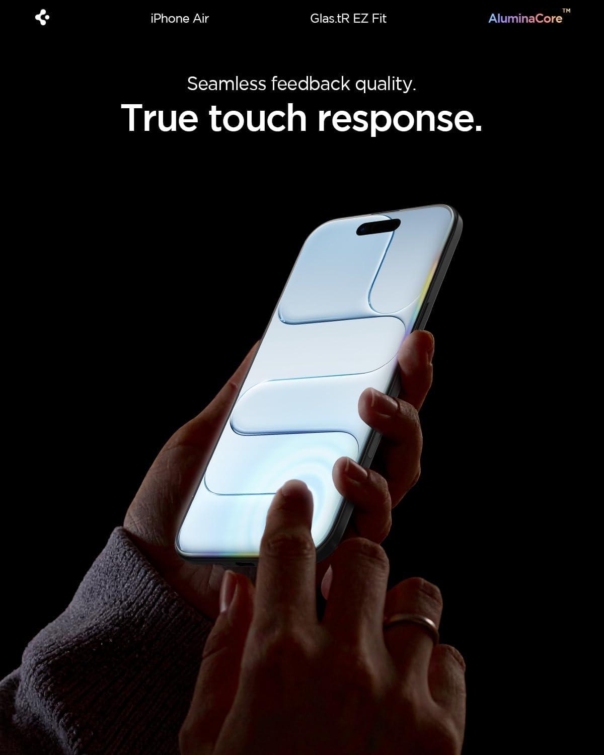 imageSpigen Tempered Glass Screen Protector designed for iPhone 14 PlusiPhone 13 Pro Max 2 PackiPhone Air