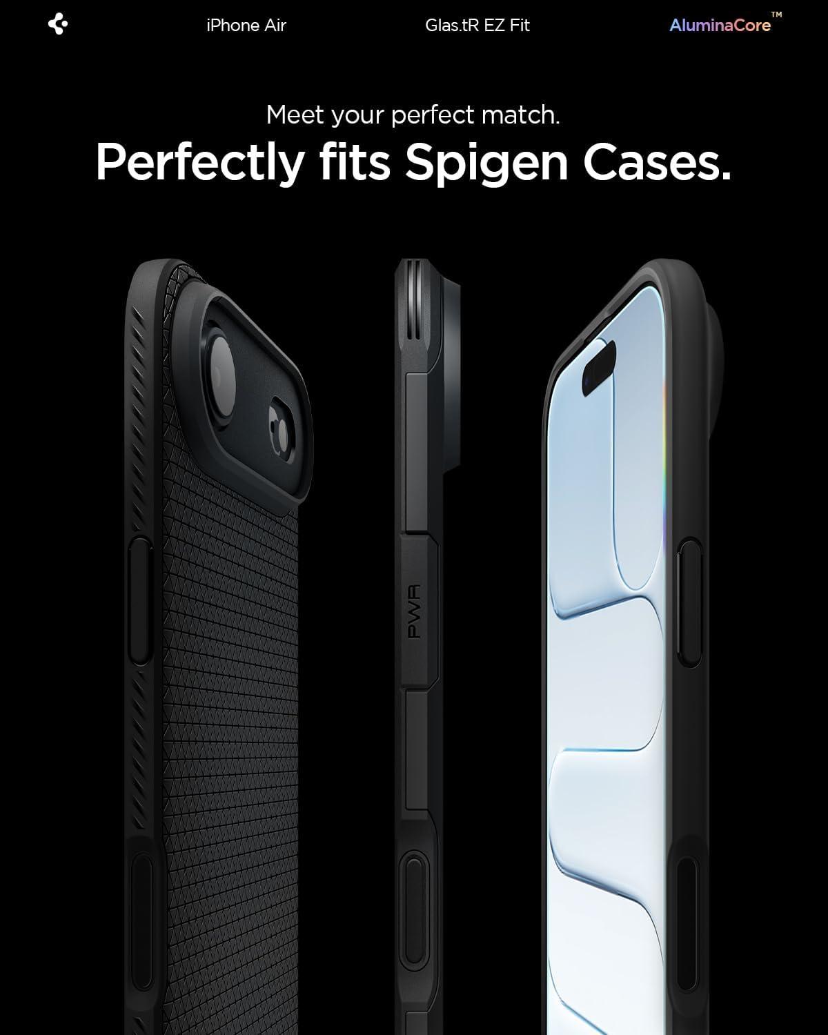 imageSpigen Tempered Glass Screen Protector designed for iPhone 14 PlusiPhone 13 Pro Max 2 PackiPhone Air