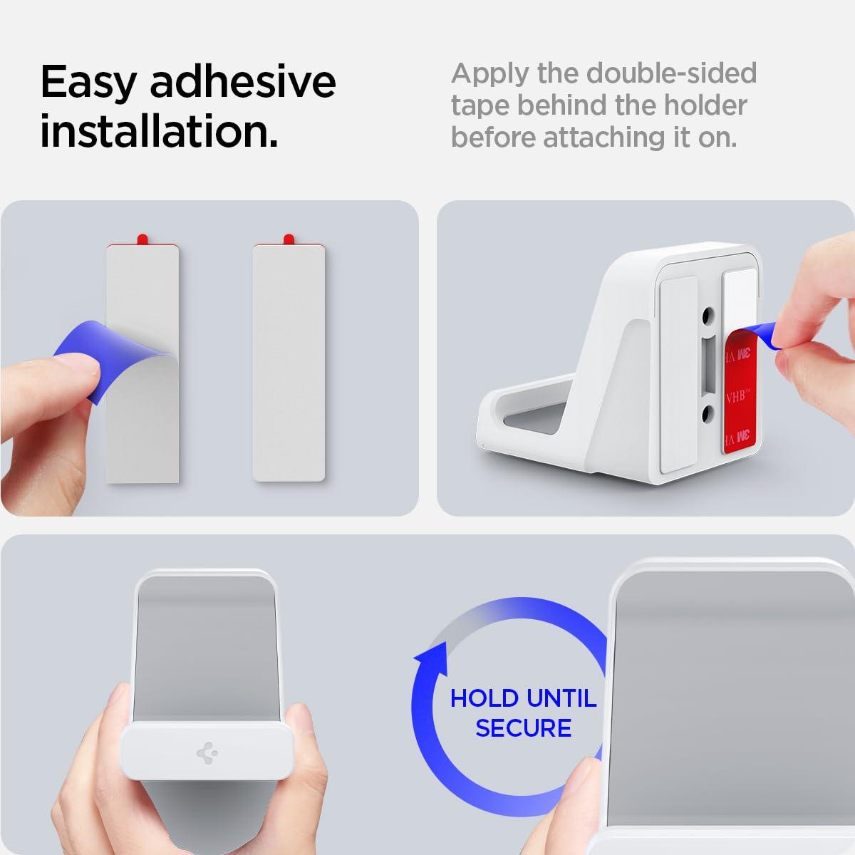 imageSpigen Wall Mount for Original PlayStation 5 Disc and Digital Edition Console Easy and Secure Installation and Mounting White Not Compatible with PS5 ProSlimController Mount