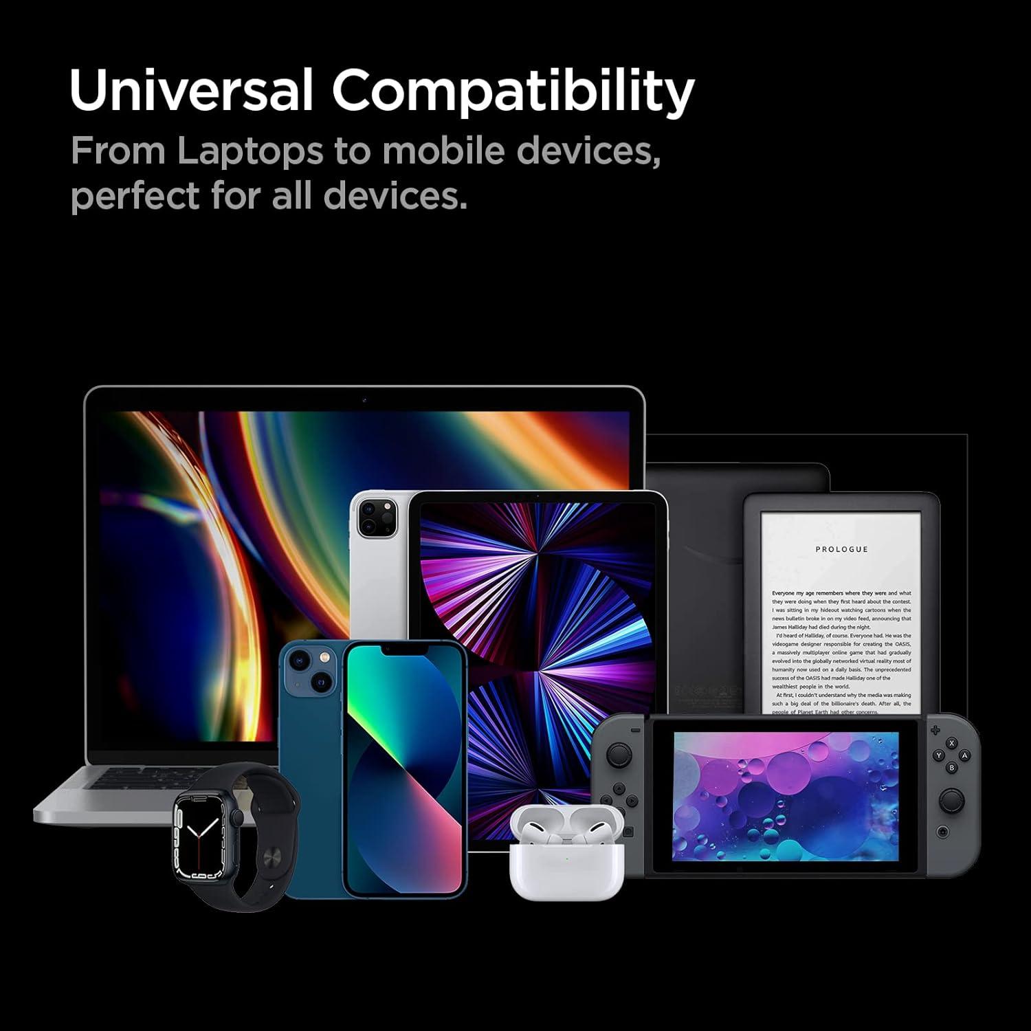 imageSpigen for USB C Charger 65W GaN III 4Port USB C Charging Station PDUSBA Fast Charge Compatible with MacBook iPad M2 M1 Pro Air iPhone 17 16 15 Vision Pro Galaxy HP Dell XPS ASUS Steam Deck65W