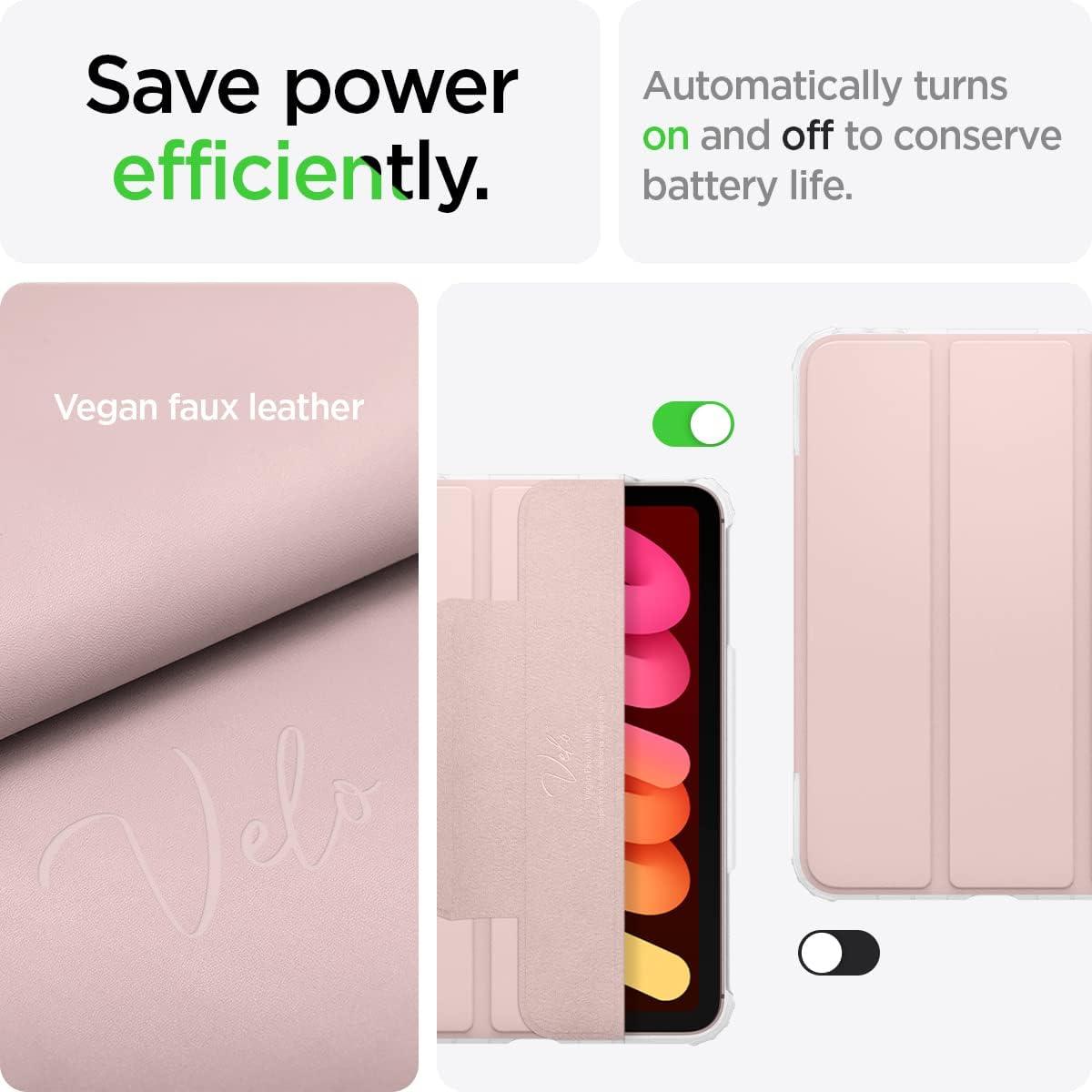 imageSpigen for iPad mini 7 Case A17 Pro 2024 83 Inch Ultra Hybrid Pro iPad mini 7th6th Generation Case 20242021 wClear Transparent Back and Pencil Holder Rose GoldRose Gold