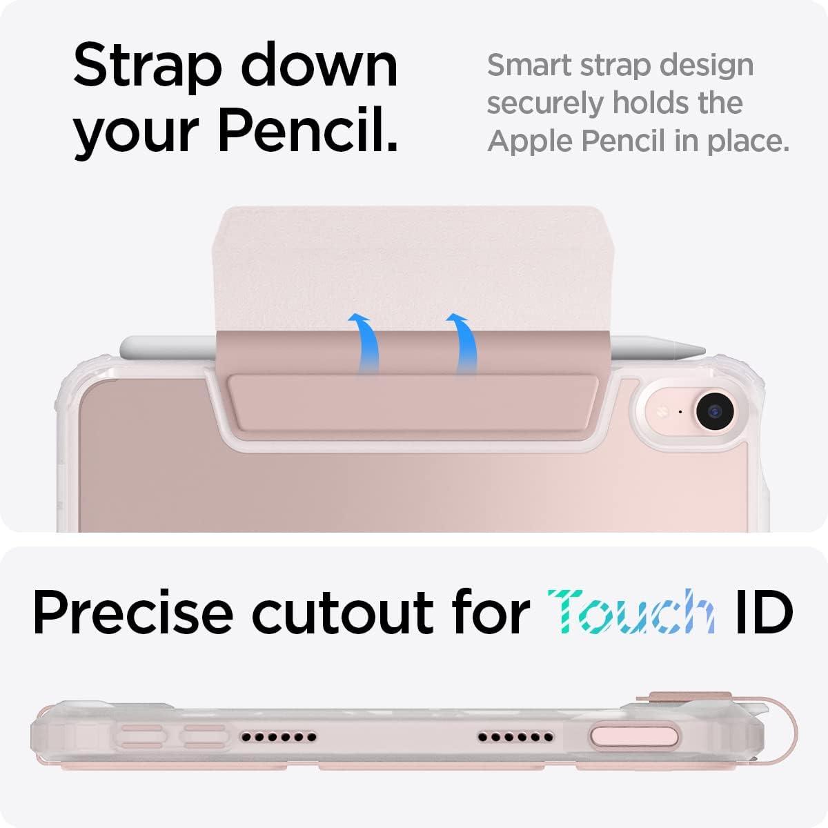 imageSpigen for iPad mini 7 Case A17 Pro 2024 83 Inch Ultra Hybrid Pro iPad mini 7th6th Generation Case 20242021 wClear Transparent Back and Pencil Holder Rose GoldRose Gold