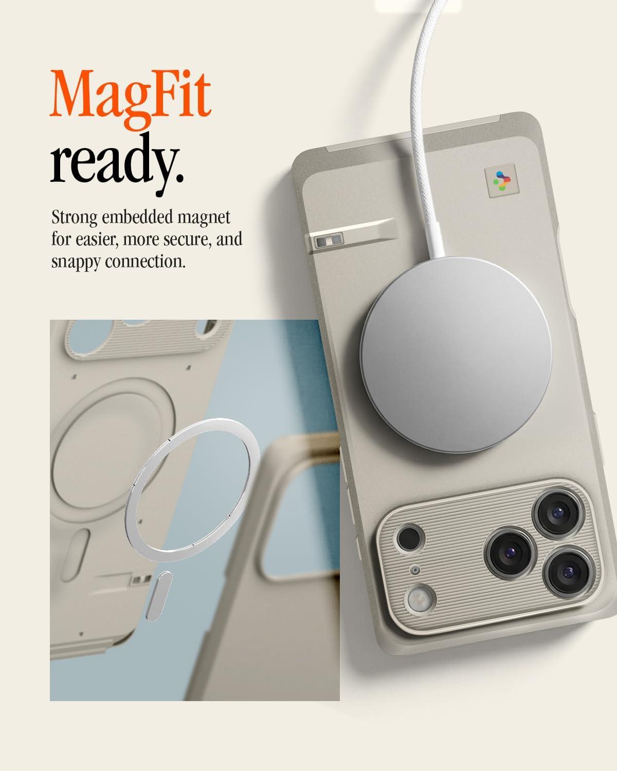 imageSpigen for iPhone 17 Pro Case Classic LS MagFit Camera Control Button Compatible with Magsafe StoneStone