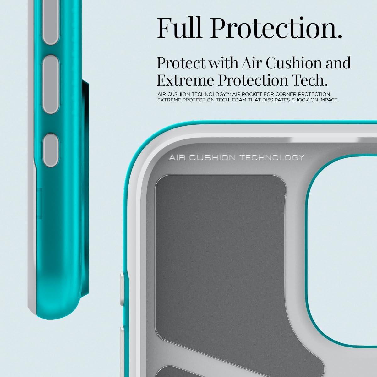 imageSpigen for iPhone 17 Pro Max Case Classic C1 MagFit TPU Covered Camera Control Compatible with MagSafe TangerineBondi Blue