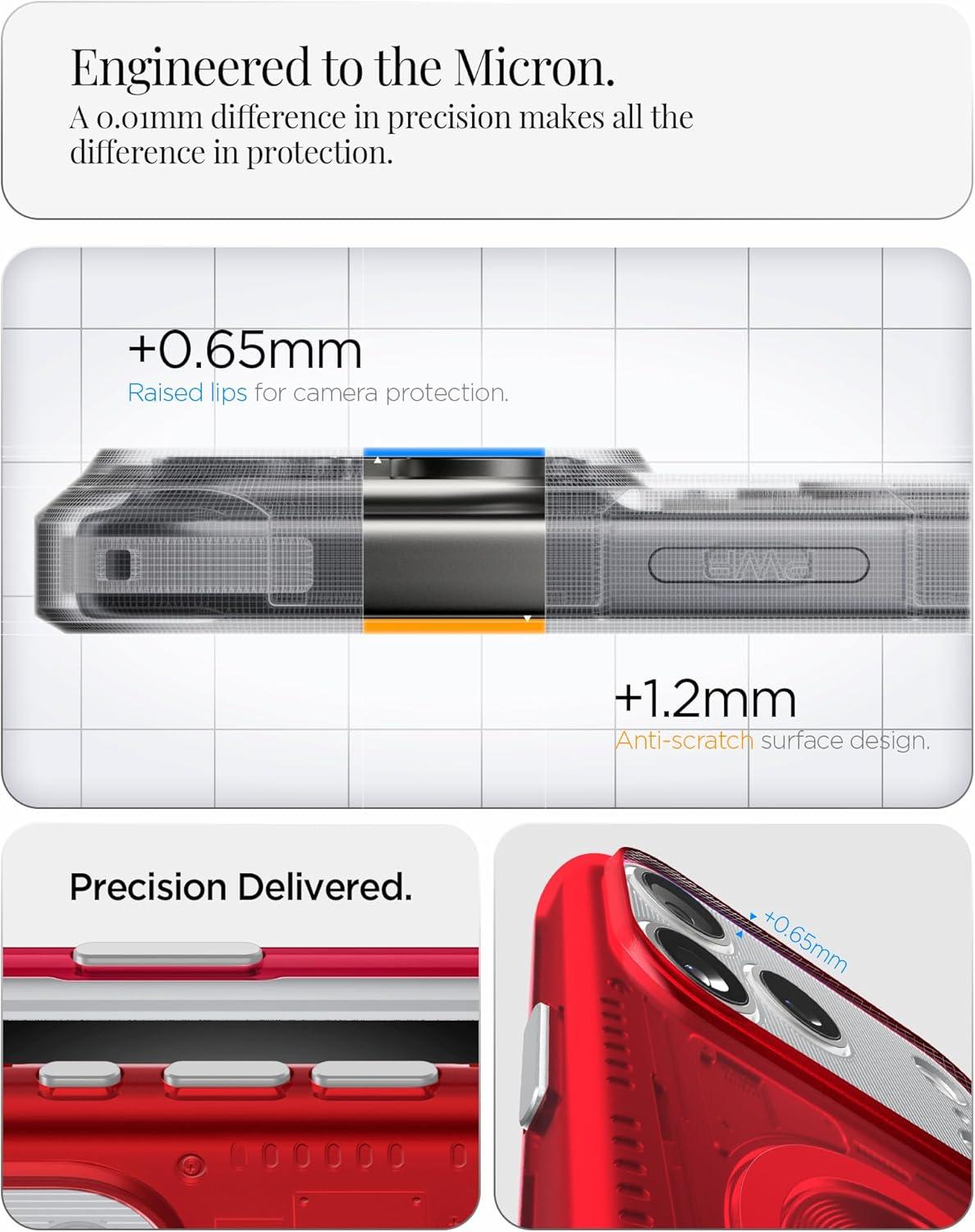 imageSpigen for iPhone 17 Pro Max Case Classic C1 MagFit TPU Covered Camera Control Compatible with MagSafe TangerineRuby