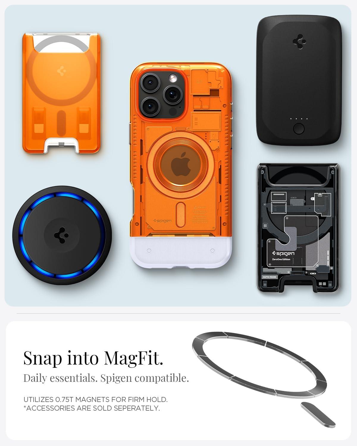 imageSpigen for iPhone 17 Pro Max Case Classic C1 MagFit TPU Covered Camera Control Compatible with MagSafe TangerineTangerine