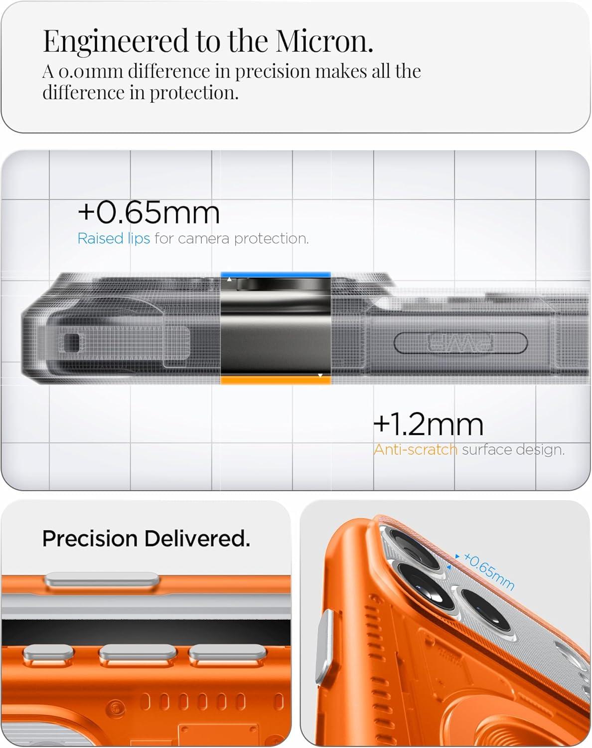 imageSpigen for iPhone 17 Pro Max Case Classic C1 MagFit TPU Covered Camera Control Compatible with MagSafe TangerineTangerine
