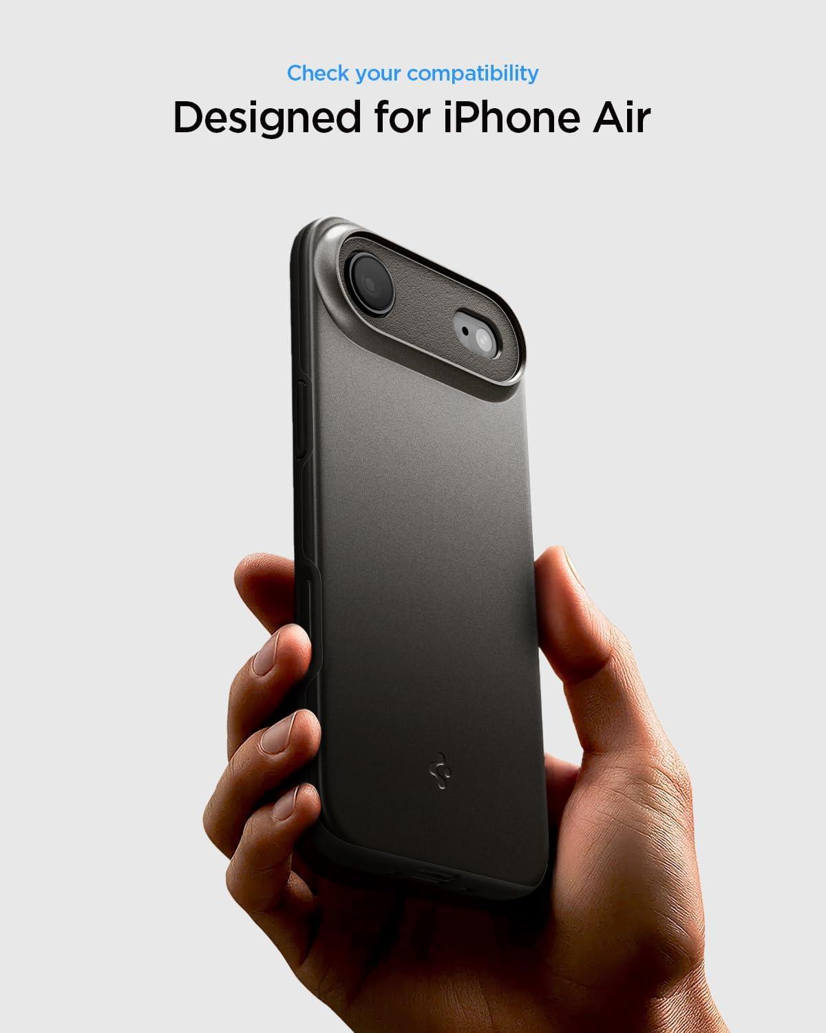 imageSpigen for iPhone 17 Pro Max Case Thin Fit MagFit TPU Covered Camera Control Compatible with MagSafe BlackGunmetal