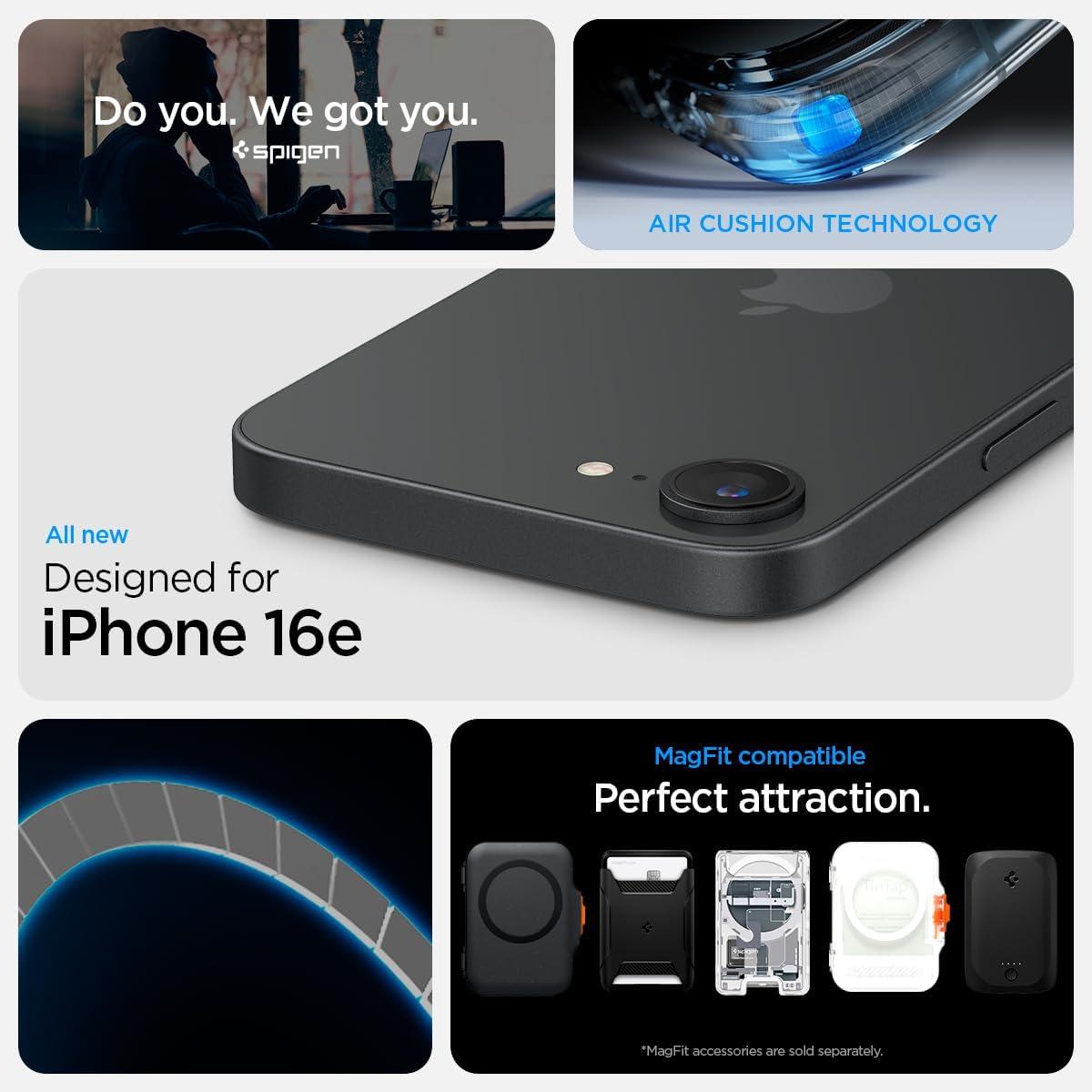 imageSpigen for iPhone 17 Pro Max Case Ultra Hybrid S MagFit TPU Covered Camera Control Kickstand Compatible with MagSafe Clear WhiteCrystal Clear