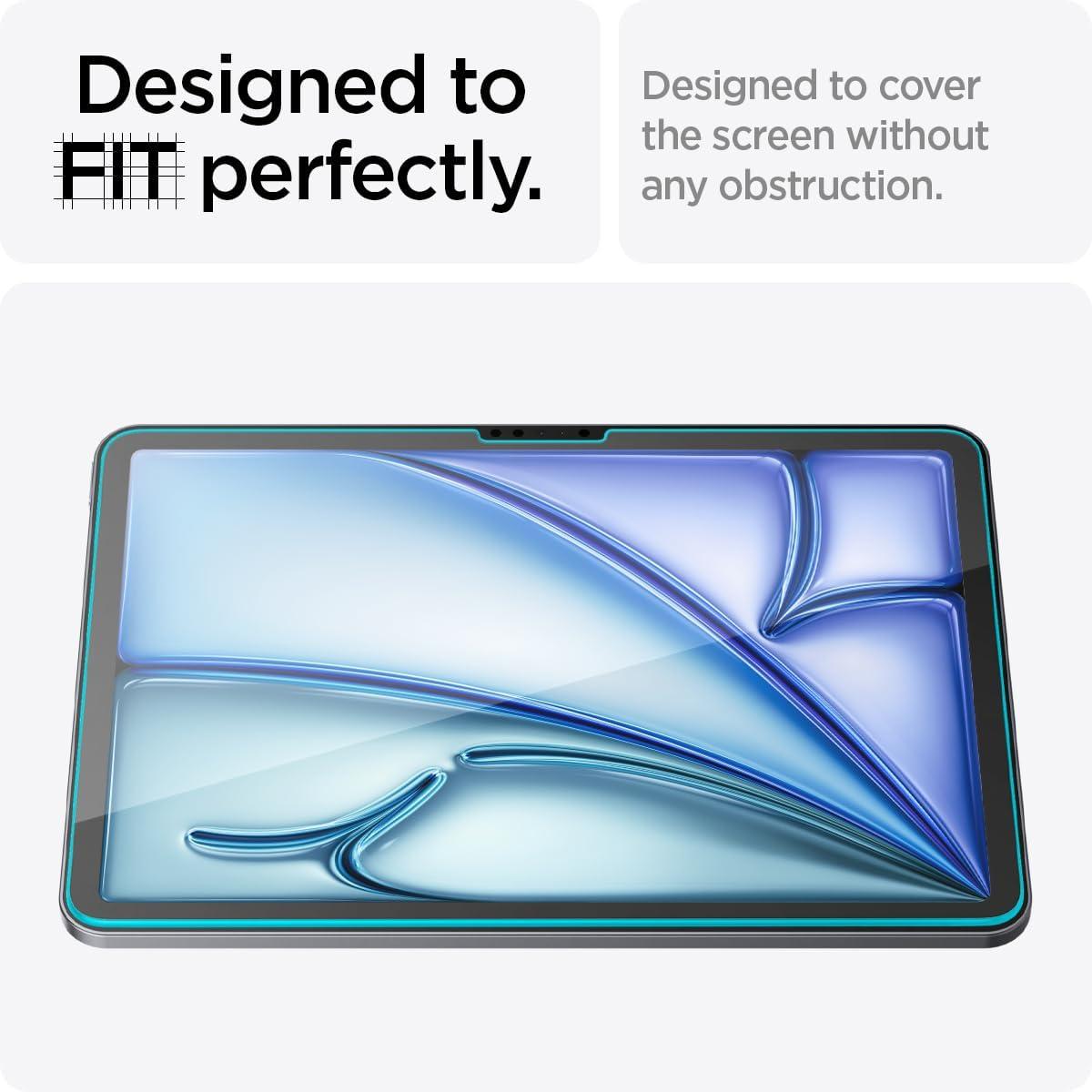 imageSpigen iPad Air 11 Tough Armor Gunmetal amp Spigen iPad Air 11 GlastR EZ Fit