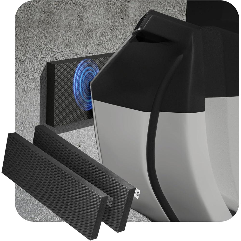 imageSpigen Garage Wall Protector for Car Doors ShockAbsorbent EVA Foam 2 Pack with EZ Peel amp Mesh Fabric Adhesive Perfect for Small Garages for AntiCollision Car Door BumperBlack