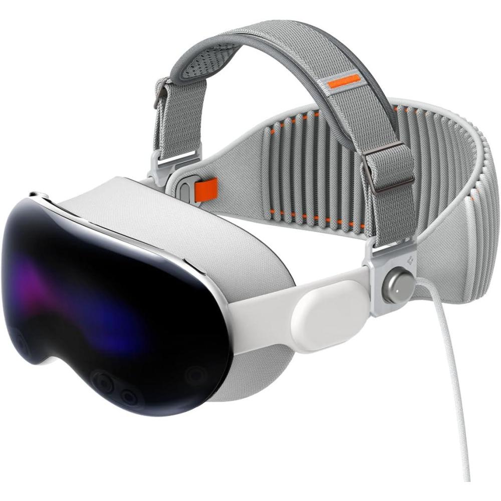 imageSpigen Head Strap Designed for Apple Vision Pro Accessories Adjustable Padded Head Strap for Comfortable Support Charcoal GrayCharcoal Gray