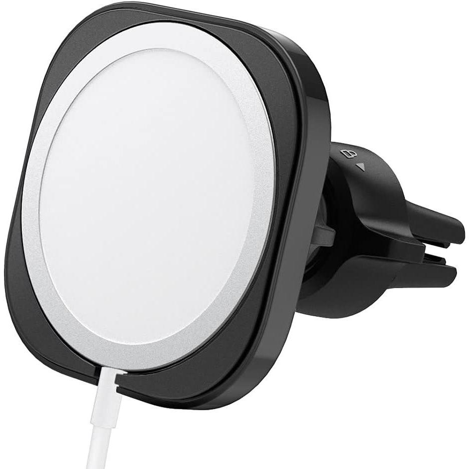 imageSpigen Mag Fit Car Mount for MagSafe Charger  Compatible with iPhone 17 Pro Max iPhone 17 iPhone Air iPhone 17 amp iPhones with MagSafe Charger Not Included Need USBC Car Charger  Black
