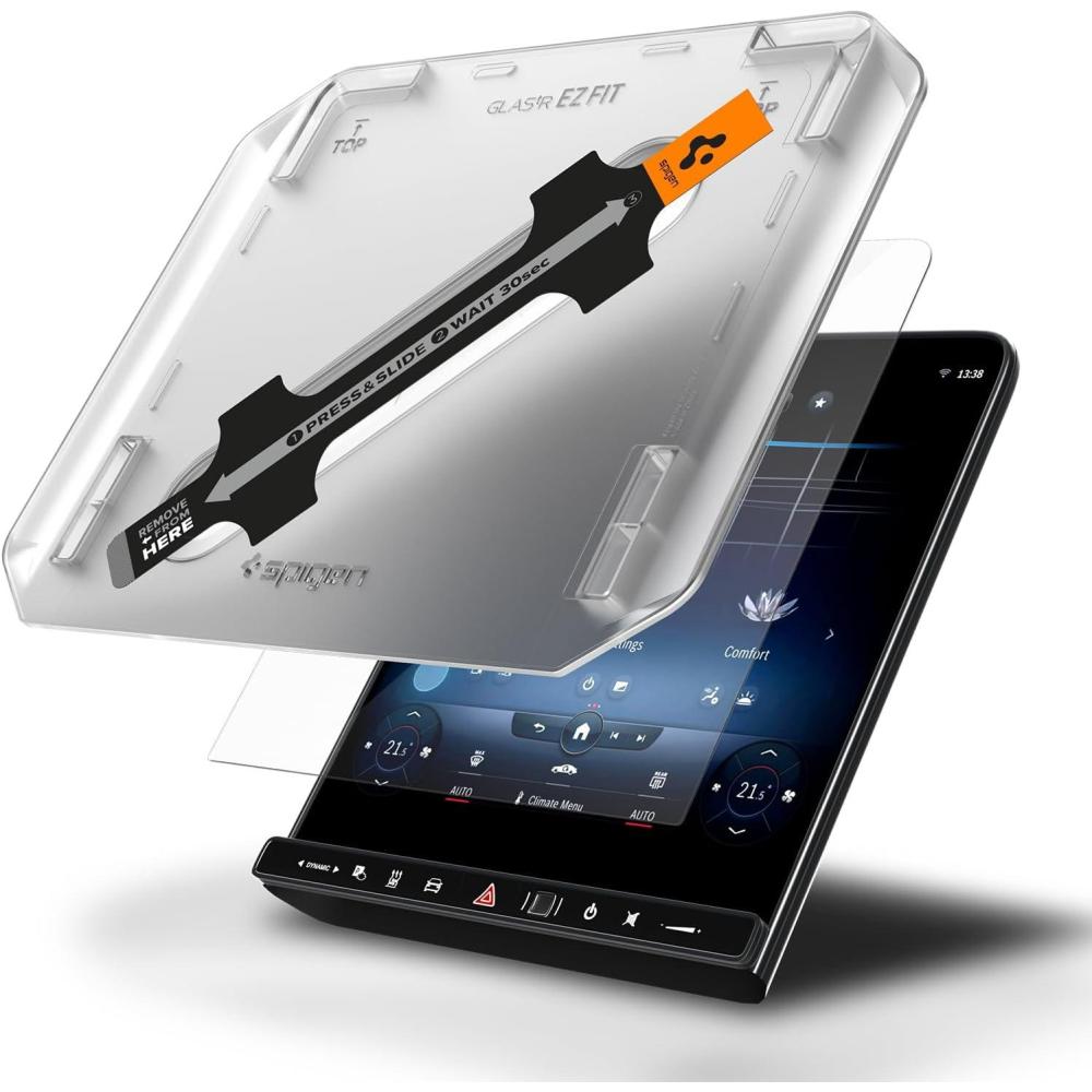 imageSpigen Tempered Glass Screen Protector GlasTR EZ FIT Designed for C Class 20222023202420252026 GLC Class 2023202420252026 119 inch Dashboard Touchscreen Crystal Clear