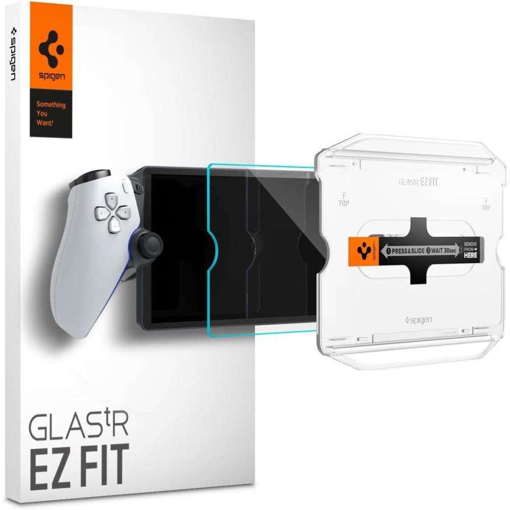 imageSpigen Tempered Glass Screen Protector GlasTR EZ FIT designed for PlayStation Portal Remote Player 1 Pack