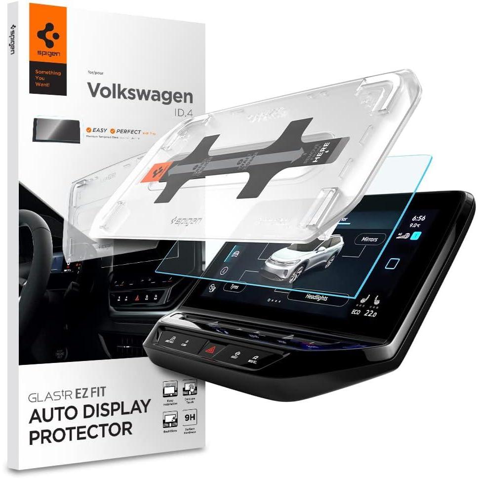 imageSpigen Tempered Glass Screen Protector GlasTR EZ FIT designed for Volkswagen ID4 Pro 202120222023 10 inch Dashboard Touchscreen MatteAnti Fingerprint12 inch