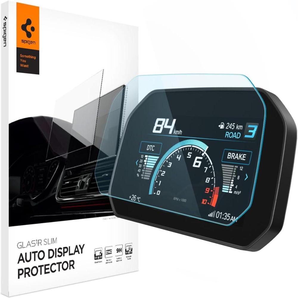imageSpigen Tempered Glass Screen Protector GlasTR Slim designed for BMW R1250GS 20182026 65 inch instrument cluster Crystal Clear