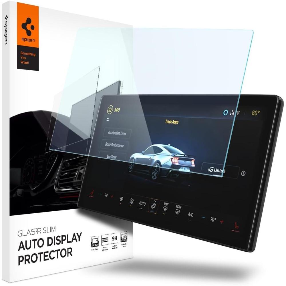 imageSpigen Tempered Glass Screen Protector GlasTR Slim designed for Ford Mustang 20242025 132 inch Dashboard Touchscreen Crystal Clear