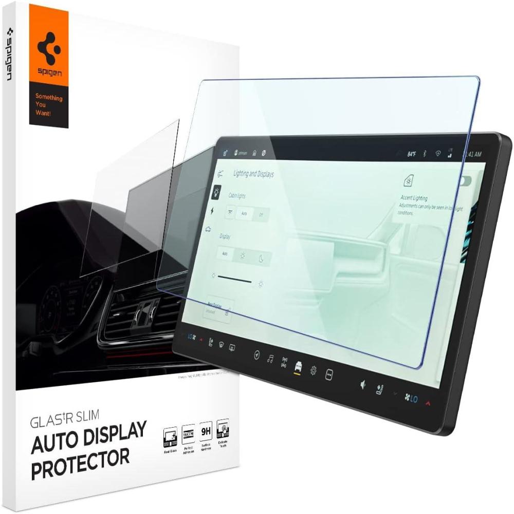 imageSpigen Tempered Glass Screen Protector GlasTR Slim designed for Rivian R1T 20252022 Rivian R1S 20252022 156 inch Dashboard Touchscreen  MatteAnti Finger Print