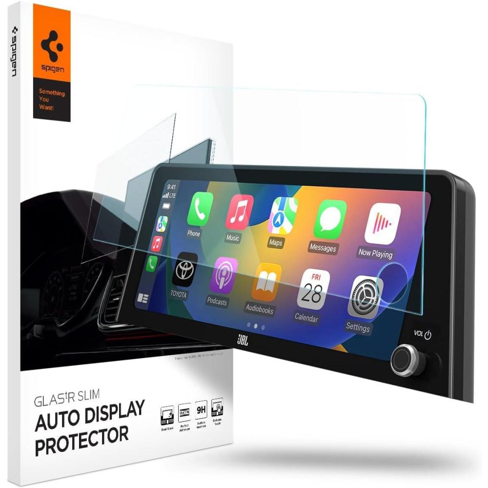 imageSpigen Tempered Glass Screen Protector GlasTR Slim designed for Toyota Prius 2023202420252026 Toyota Prius Prime 2023202420252026 123 inch Dashboard Touchscreen MatteAnti Finger Print