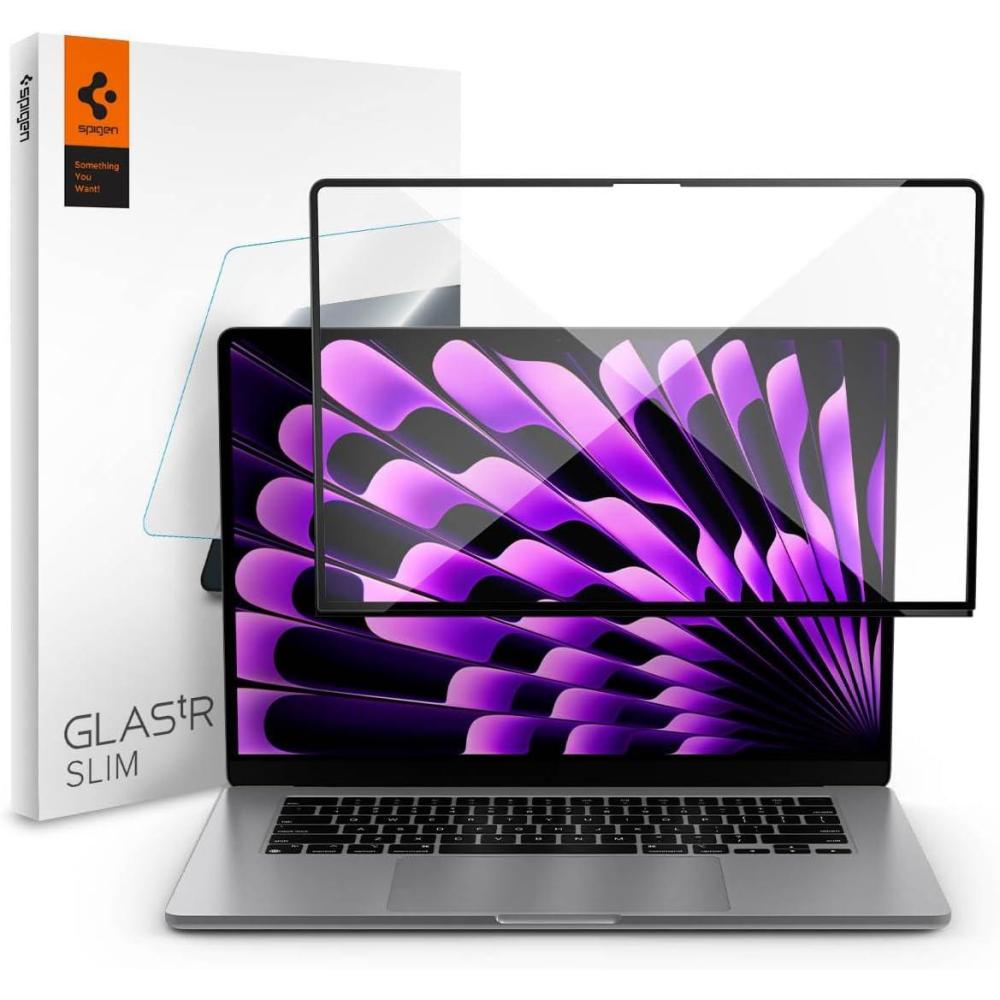 imageSpigen Tempered Glass Screen Protector GlastR Slim Designed for Macbook Air 15 inch M4  M3  M2 20252024  2023  1 Pack15 inch