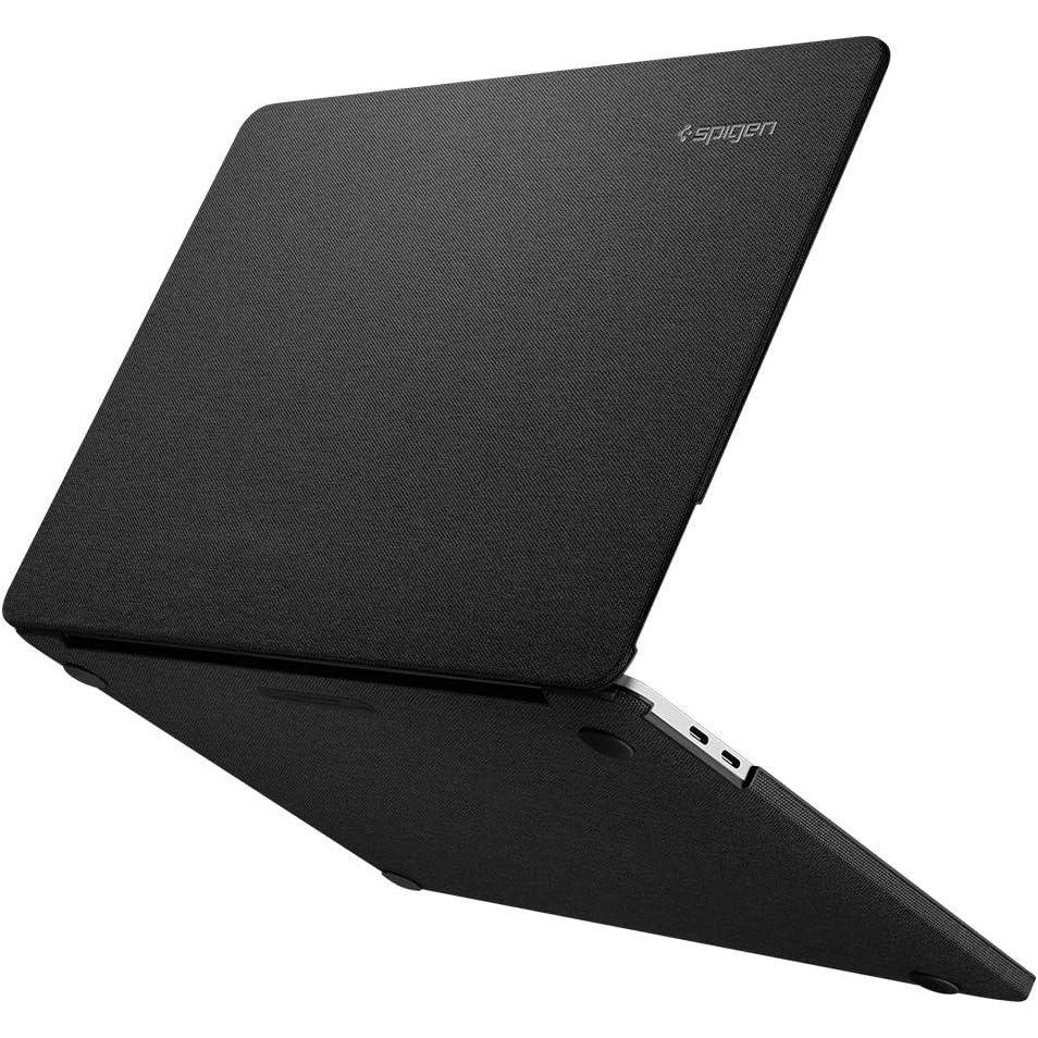 imageSpigen for MacBook Pro 16 inch case M4 ProMax 2024 M3M2M1 ProMax 20232021 A3403 A3186 A2780 A2485 Urban Fit Premium Knit Fabric Case BlackBlack