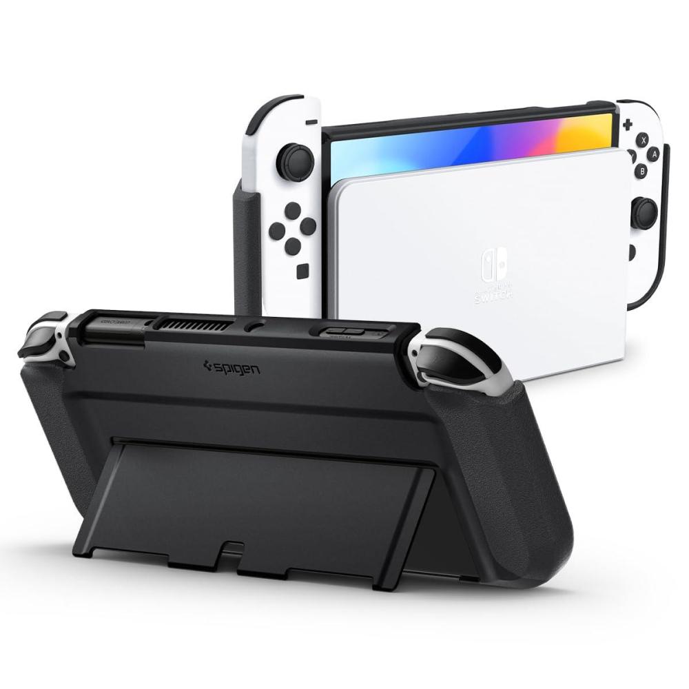 imageSpigen for Nintendo Switch 2 Case Nano Pop Designed for Switch 2 Case 2025 Slim Fit PC Dockable Cover with Detachable JoyCon and Kickstand Black SesameBlack