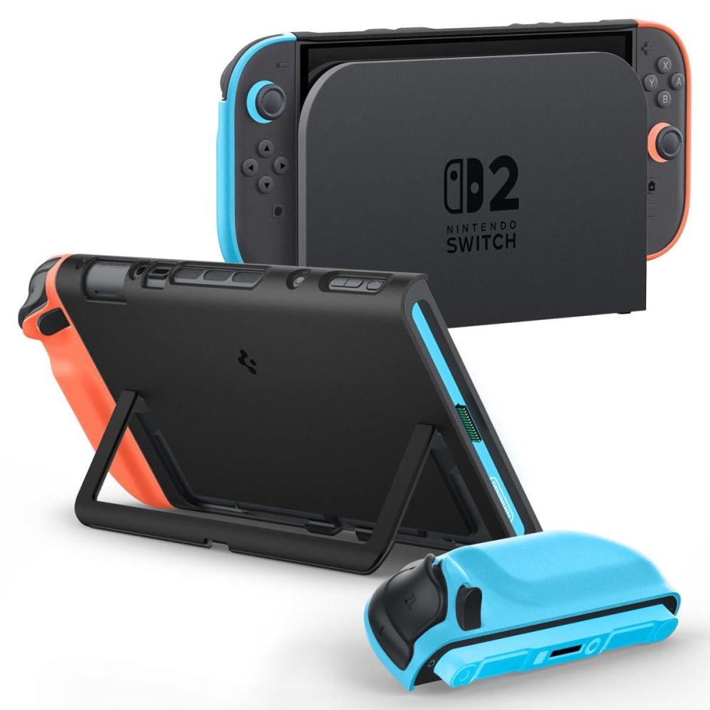 imageSpigen for Nintendo Switch 2 Case Nano Pop Designed for Switch 2 Case 2025 Slim Fit PC Dockable Cover with Detachable JoyCon and Kickstand  Black SesameSpecial Edition