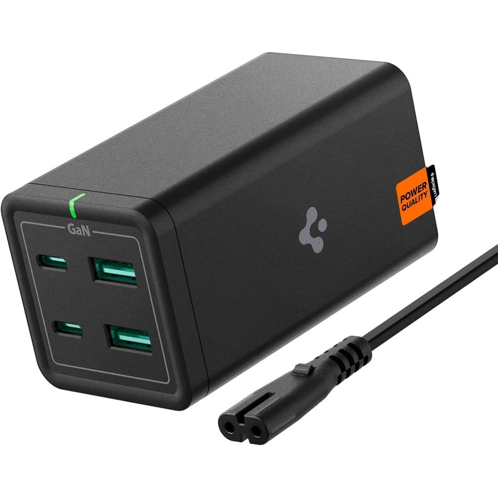 imageSpigen for USB C Charger 65W GaN III 4Port USB C Charging Station PDUSBA Fast Charge Compatible with MacBook iPad M2 M1 Pro Air iPhone 17 16 15 Vision Pro Galaxy HP Dell XPS ASUS Steam Deck120W
