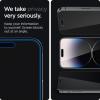 Spigen AluminaCore Tempered Glass Screen Protector [Glas.tR EZ Fit – Privacy] designed for iPhone 17 Pro | iPhone 17 | iPhone 16 Pro [2 Pack] 9H+ Hardness, Aluminum-Enhanced Durability | Tempered Glass, Privacy(iPhone 14 Pro)