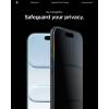 Spigen AluminaCore Tempered Glass Screen Protector [Glas.tR EZ Fit – Privacy] designed for iPhone 17 Pro | iPhone 17 | iPhone 16 Pro [2 Pack] 9H+ Hardness, Aluminum-Enhanced Durability | Tempered Glass, Privacy(iPhone Air)