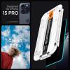 Spigen AluminaCore Tempered Glass Screen Protector [Glas.tR EZ Fit – Privacy] designed for iPhone 17 Pro | iPhone 17 | iPhone 16 Pro [2 Pack] 9H+ Hardness, Aluminum-Enhanced Durability | Tempered Glass, Privacy(iPhone 15 Pro)