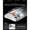 Spigen Camera Lens Screen Protector [GlasTR EZ Fit Optik Pro] Designed for iPhone 16 Pro Max/iPhone 16 Pro/iPhone 15 Pro Max/iPhone 15 Pro [Case Friendly] – Natural Titanium [2 Pack](Silver – iPhone 17 series)
