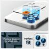 Spigen Camera Lens Screen Protector [GlasTR EZ Fit Optik Pro] Designed for iPhone 16 Pro Max/iPhone 16 Pro/iPhone 15 Pro Max/iPhone 15 Pro [Case Friendly] – Natural Titanium [2 Pack](Silver – iPhone 15 series)