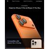 Spigen Camera Lens Screen Protector [GlasTR EZ Fit Optik Pro] Designed for iPhone 16 Pro Max/iPhone 16 Pro/iPhone 15 Pro Max/iPhone 15 Pro [Case Friendly] – Natural Titanium [2 Pack](Cosmic Orange)