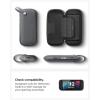 Spigen Slim Carrying Case for Nintendo Switch 2 (2025), Protective Hard Shell Travel Case with Accessory Pockets and 10 Game Cartridge Slots, Portable Storage Pouch – Charcoal Gray(Charcoal Gray)