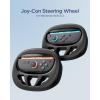 Spigen Steering Wheels Designed for Nintendo Switch 2 JoyCon Controllers (2025) Racing Wheels for Mario Kart World / 8 Deluxe, 2 Pack – Black(NS101 JoyCon Wheel)